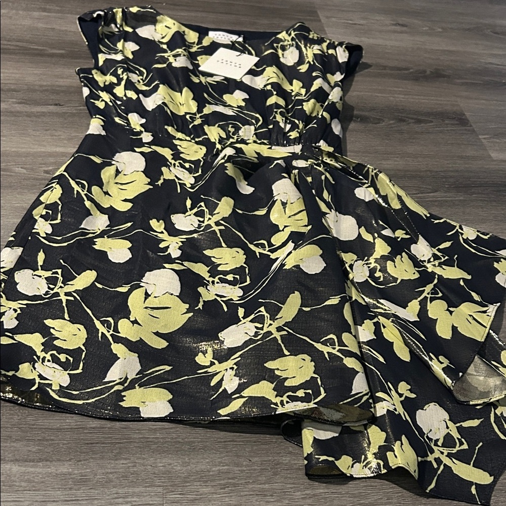 Tanya‎ Taylor Metallic Floral Dress